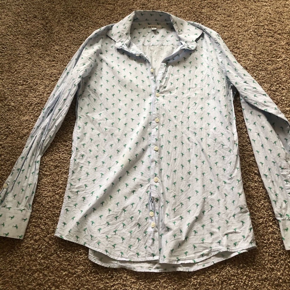 Bar III men’s frog button up shirt